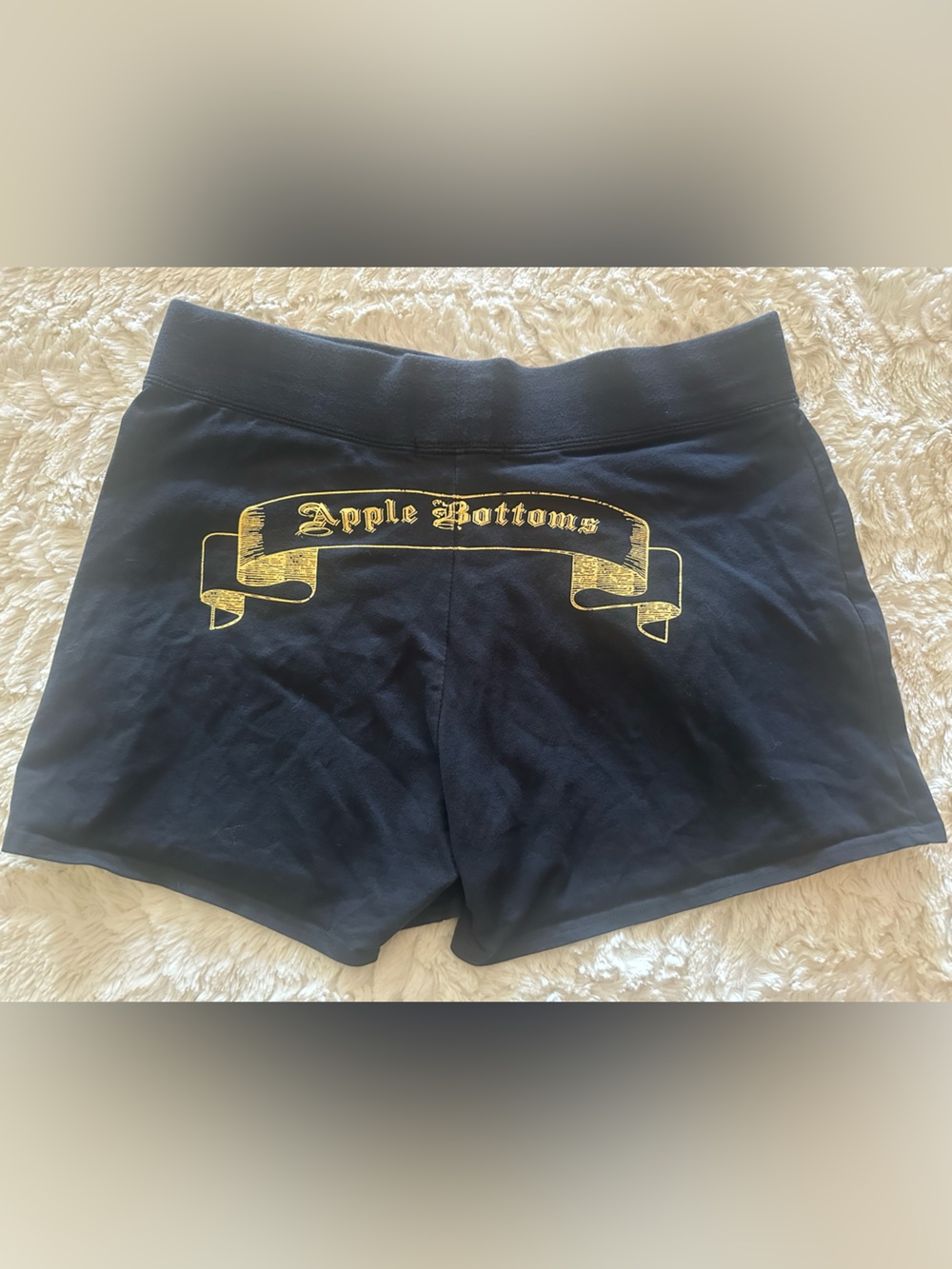 Apple Bottom Sleep with the stars Y2K black shorts XL
